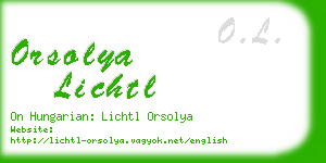 orsolya lichtl business card